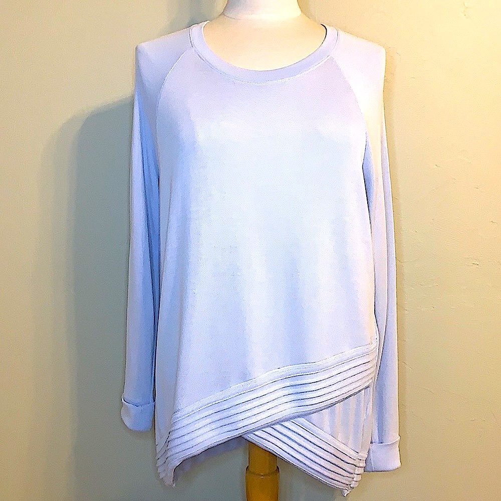 Athleta Serenity Crisscross Lightweight Silky Sweatshirt